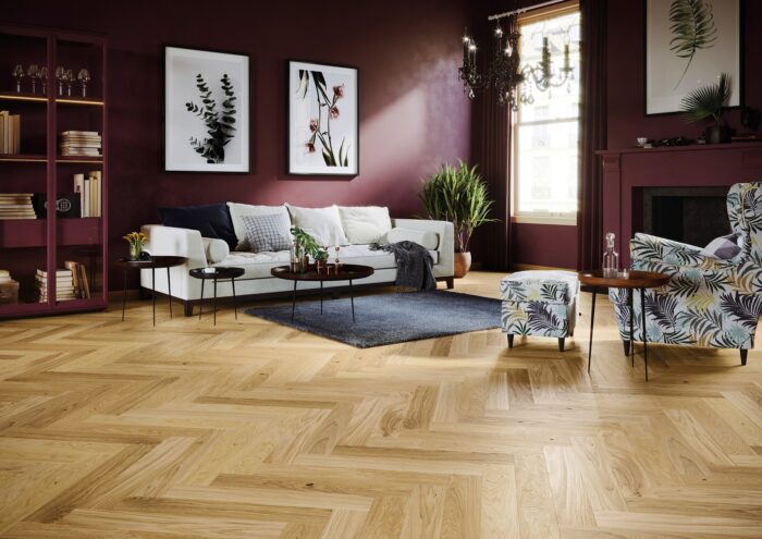 Natural Oiled Oak Herringbone (New Optilock)