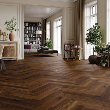 Dark Brown Oak Herringbone (New Optilock)