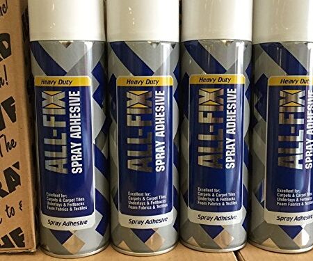 All Fix Spray Adhesive Glue Carpet Spray Heavy Duty (12 Tins)